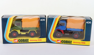 Two Corgi 406 Mercedes Benz Unimogs