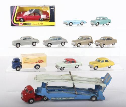 Ten Original Vintage Unboxed Corgi Toys