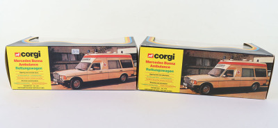 Two Corgi 406 Mercedes Bonna Ambulances - 2