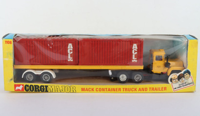 Scarce Corgi Toys 1106 Mack Container Truck Terminal Storage INC