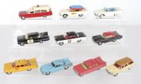 Ten Original Unboxed Corgi Toys USA Vehicles