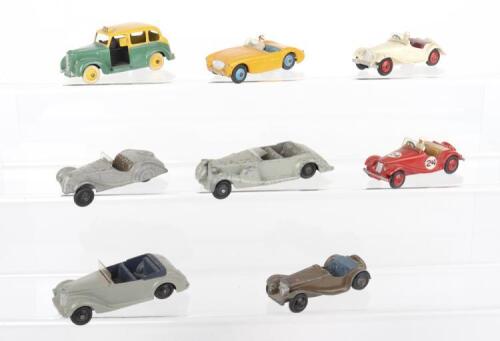 Eight Unboxed Dinky Toys Cars