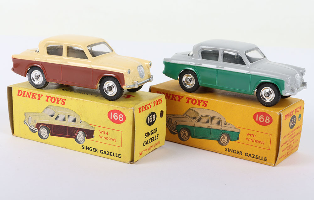 【ジャンク品】 DINKY TOYS ミニカー まとめ売り Two Dinky Toys 168 Singer Gazelle with windows