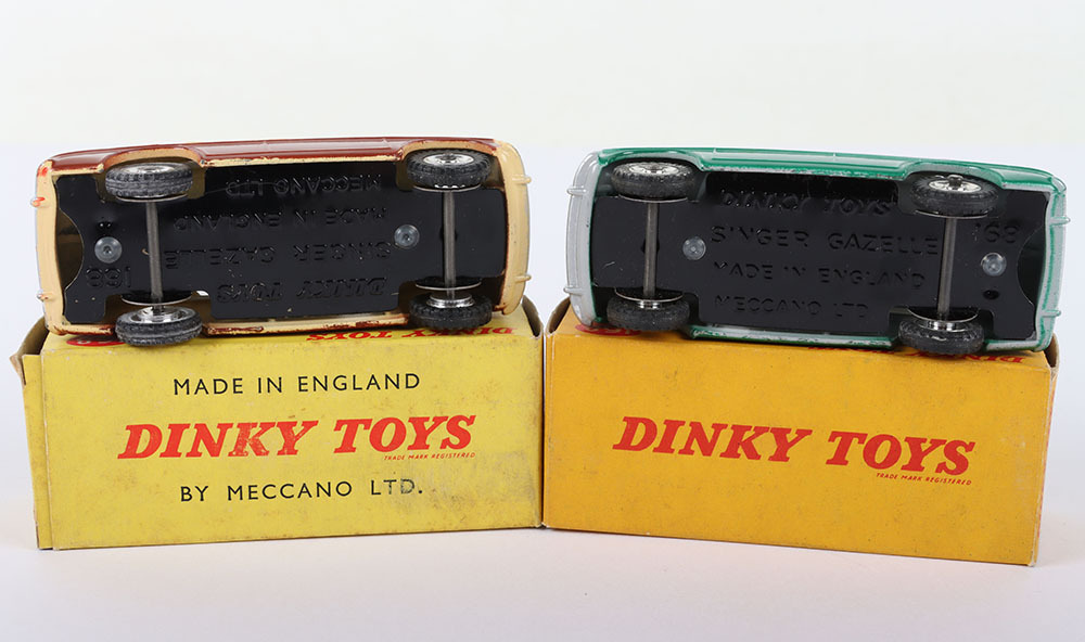 1959-63 Dinky Toys - 168 SINGER GAZELLE SALOON - Green/Grey - Original Box 1959-63 Dinky Toys - 168 SINGER GAZELLE SALOON - Green/Grey - Original Box