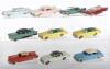 Ten French Dinky Toys Unboxed USA Cars