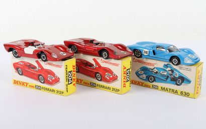 Three Boxed Dinky Toys Le Mans Cars