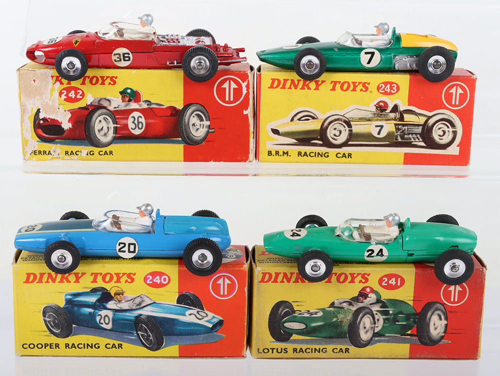 Dinky Toy Racer Four Dinky Toys Formula 1 Racing Cars
