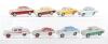 Eight Unboxed Dinky Toys Cars