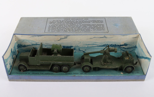VINTAGE 1940'S DINKY TOYS 161B MILITARY ANTI AIRCRAFT GUN ON VINTAGE 1940'S DINKY TOYS 161B MILITARY ANTI AIRCRAFT GUN ON