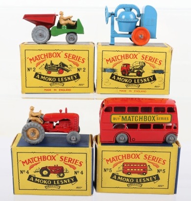 Four Matchbox Moko Lesney Regular Wheels Models