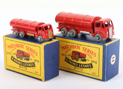 Two Matchbox Moko Lesney Regular Wheels Road Tankers