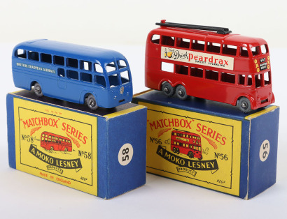 Matchbox Moko Lesney Regular Wheels 56a London Trolley Bus black trolley poles