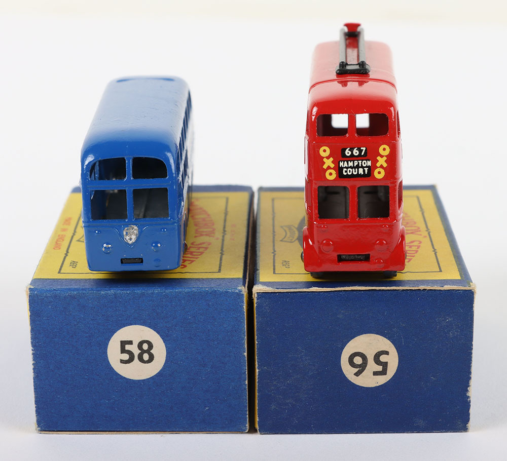 Vintage Matchbox Series No. 5 - Red London Bus w/ Box - A Moko Lesney