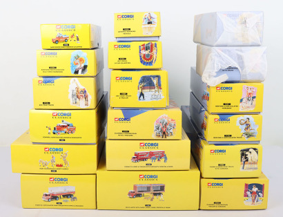 Twenty boxed Corgi Classics Chipperfield’s Circus vehicles