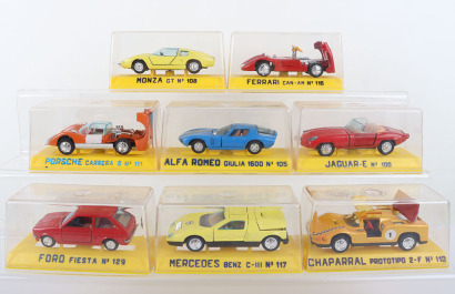 Eight Joal Miniatures (Spain) Model Cars.