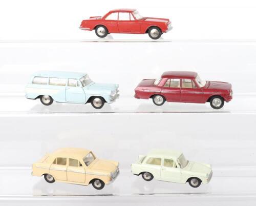 Five Model Pet Asahi Toy Company (Japan) Diecast Models