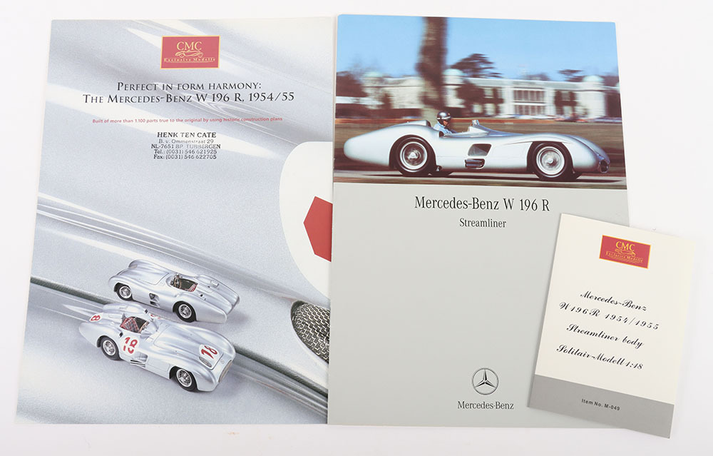 CMC 1:18 scale M-049 Mercedes Benz W196R 1954/55 Streamliner Body Model