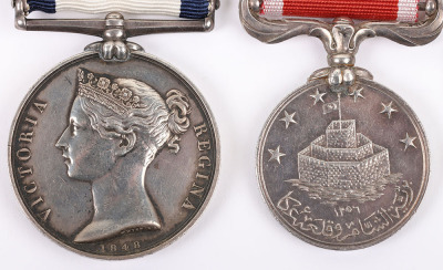 Naval General Service Medal Pair to an Officer for the Attack on Acre, Syria in 1840 - 3