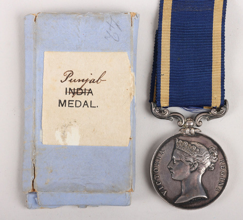 Punjab 1848-49 Medal to an Officer in the 22nd Native Infantry