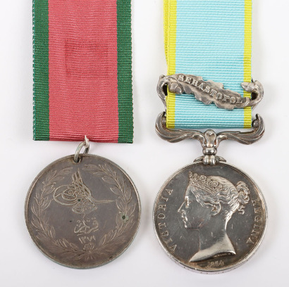 Victorian Pair of Medals to the Royal Navy for Service in the Crimean War