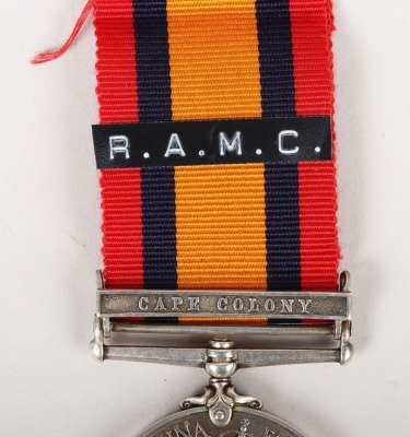 Queens South Africa Medal to a Recipient Who Served in the Maidstone Company Volunteer Medical Staff Corps - 3