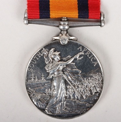 Queens South Africa Medal to a Bugler in the Royal Army Medical Corps - 4