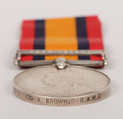 Queens South Africa Medal for Service in the Edinburgh and East of Scotland Hospital Company, Royal Army Medical Corps - 5