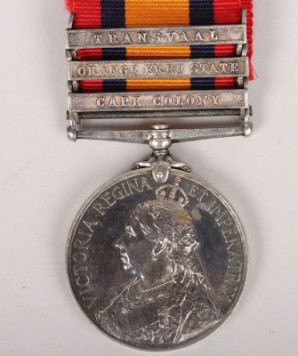 Queens South Africa Medal to a Recipient in the Royal Army Medical Corps who Died of Disease at Pretoria in May 1901 - 2