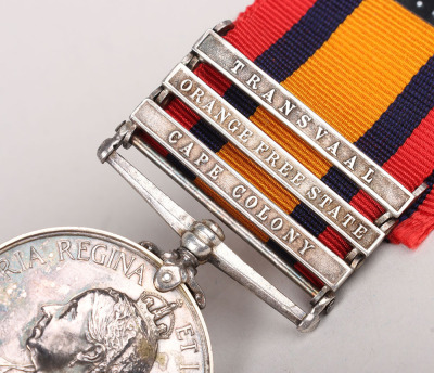 Queens South Africa Medal to a Recipient in the Royal Army Medical Corps who Died of Disease at Pretoria in May 1901 - 6