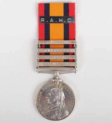 Queens South Africa Medal for Service in the Maidstone Company Volunteer Royal Army Medical Corps,