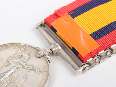 Queens South Africa Medal for Service in the Maidstone Company Volunteer Royal Army Medical Corps, - 7