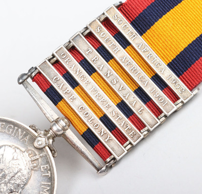 Queens South Africa Medal to the Royal Army Medical Corps - 7