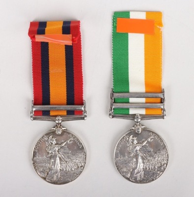 Victorian Boer War Campaign Medal Pair to a Recipient Who Served for 21 Years in the Royal Army Medical Corps Before Being Commissioned in 1917 - 3