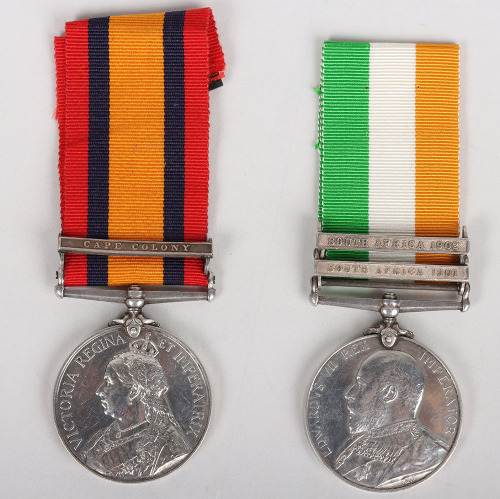 Victorian Boer War Campaign Medal Pair to the Royal Army Medical Corps