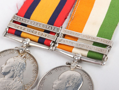Victorian Boer War Campaign Medal Pair to the Royal Army Medical Corps - 7