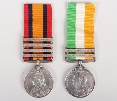 Victorian Boer War Campaign Medal Pair to the Royal Army Medical Corps