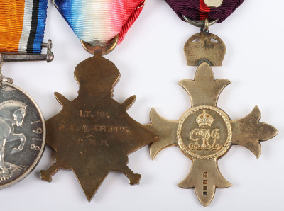 An Interesting and Unusual Great War Order of the British Empire (O.B.E) Medal Group of Five to a Lieutenant Commander in the Royal Navy Reserve Who Was Awarded the Tunisian Order of Nichan Iftikhar for Consular Service in Bizerta - 9