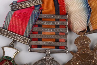 Great War Distinguished Service Order Medal Group to an Officer in the Royal Munster Fusiliers Who Was So Badly Wounded in the Boer War He Was Medically Discharged but Rejoined to Serve in the Great War - 3