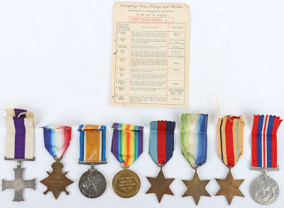 Great War Royal Army Medical Corps Military Cross Medal Group of Eight to a Lieutenant Colonel who was Killed in Action on the Hospital Ship H.M.H.S. Newfoundland When She Was Attacked and Sunk by the Luftwaffe off the Coast of Salerno in September 1943 - 2