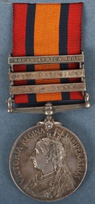 A Family Group of Medals to the Martin Family from Hastings Comprising a Great War 1917 Palestine Campaign Distinguished Service Medal Group of Four to the Royal Navy Reserve and a Related Queens South Africa Medal to a Private in the Sussex Regiment Who - 3