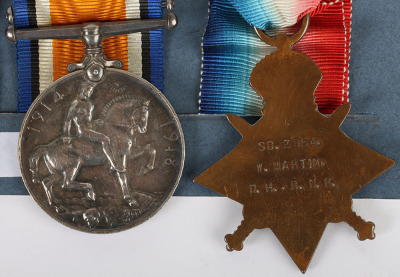 A Family Group of Medals to the Martin Family from Hastings Comprising a Great War 1917 Palestine Campaign Distinguished Service Medal Group of Four to the Royal Navy Reserve and a Related Queens South Africa Medal to a Private in the Sussex Regiment Who - 4