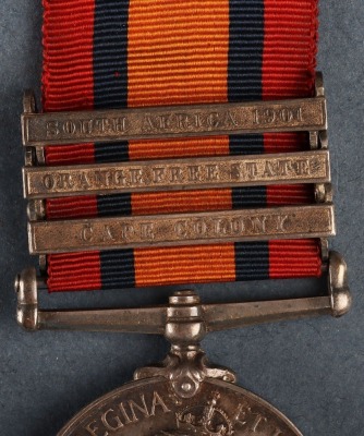 A Family Group of Medals to the Martin Family from Hastings Comprising a Great War 1917 Palestine Campaign Distinguished Service Medal Group of Four to the Royal Navy Reserve and a Related Queens South Africa Medal to a Private in the Sussex Regiment Who - 7