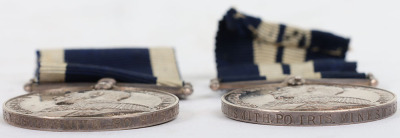 Great War Minesweeping Distinguished Service Medal and Long Service Group of Six to a Recipient who Survived the Sinking of H.M.S. Houge in September 1914 - 9