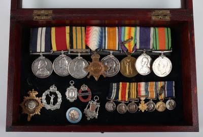 An Impressive Baltic 1919 Distinguished Service Medal and Long Service Group of Eight Covering Service in Four Different Conflicts Over a 40-Year Period - 13