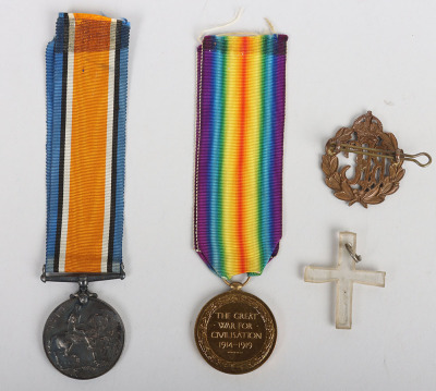 A 1917 Royal Flying Corps Killed in Action Medal Pair - 5