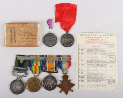 Hampshire Regiment Campaign Medal Group of Four for Service in the Great War and the Post War Campaign in Afghanistan - 2