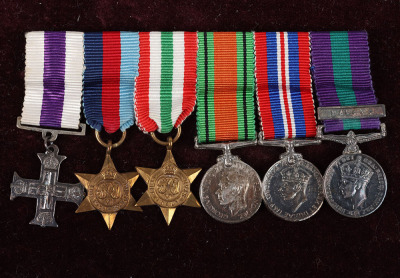 1944 Battle of Monte Cassino Immediate Military Cross Medal Group of Six to a Lieutenant in the Dorset Regiment, Attached to the Royal Fusiliers, Who Despite Being Badly Wounded by a Shell Continued to Take Charge of his Men and Look After the Other Wound - 2