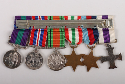 1944 Battle of Monte Cassino Immediate Military Cross Medal Group of Six to a Lieutenant in the Dorset Regiment, Attached to the Royal Fusiliers, Who Despite Being Badly Wounded by a Shell Continued to Take Charge of his Men and Look After the Other Wound - 7