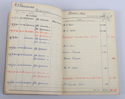 WW2 Royal Air Force Casualty Medal and Log Book Grouping of Flight Sergeant G H Davison 613 Squadron and Later 83 Squadron, Being Found Dead in his Rear Gun Turret in April 1942 - 31