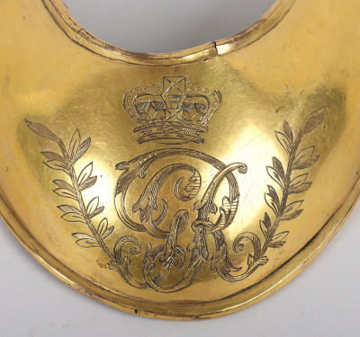 Attributed Universal Pattern Georgian Infantry Officers Gorget - 2